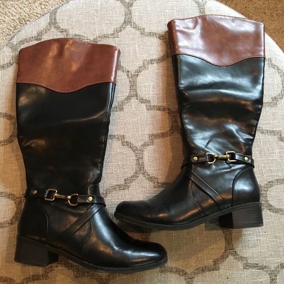 Rampage Shoes - Tall Black/Brown boots